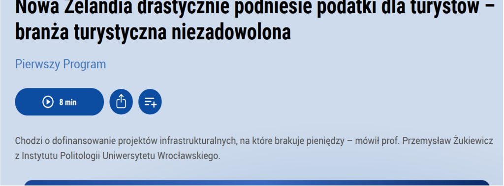zapowiedź rozmowy