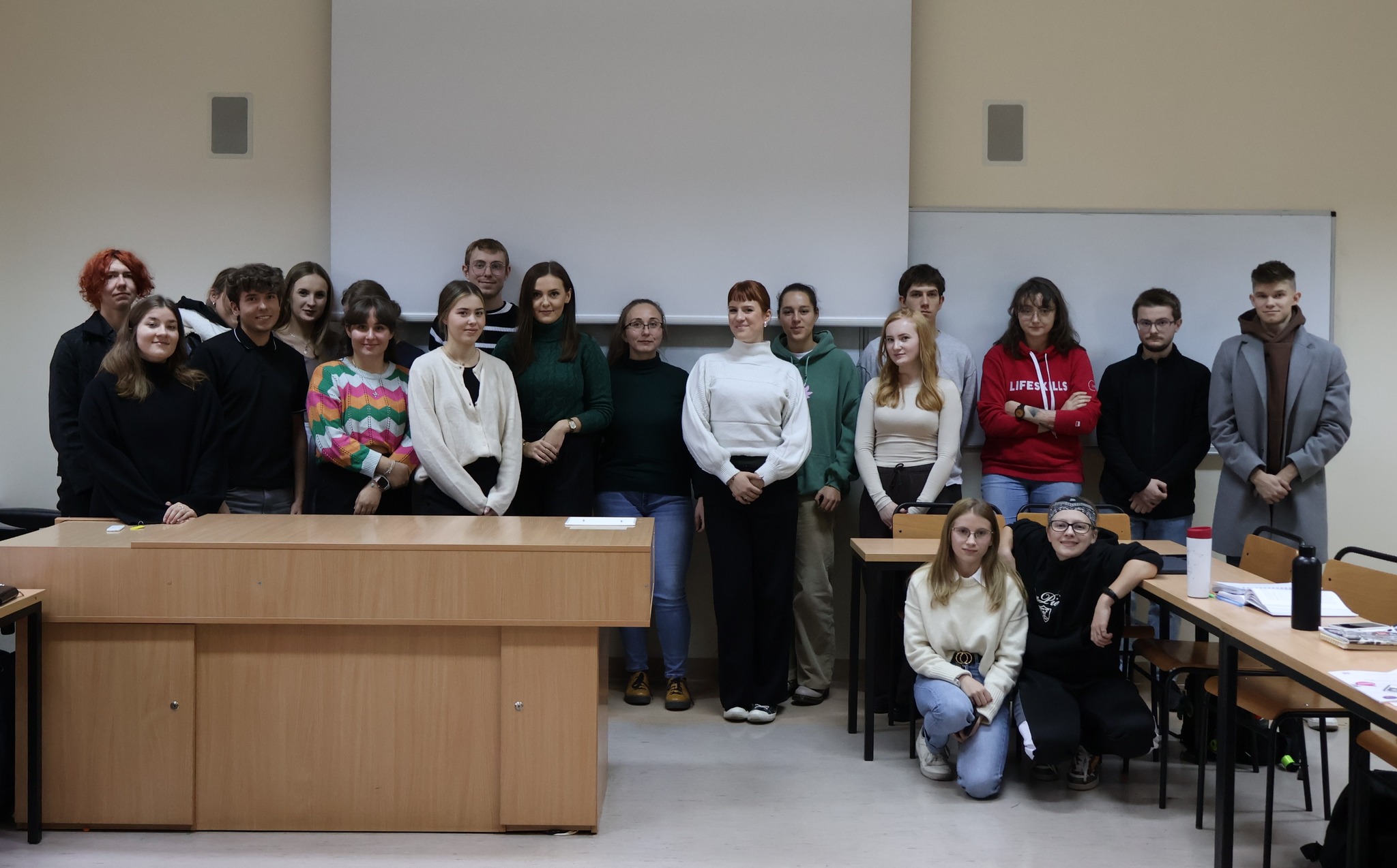 Spotkanie z radną miejską Dominiką Kontecką - pamiątkowe zdjęcie