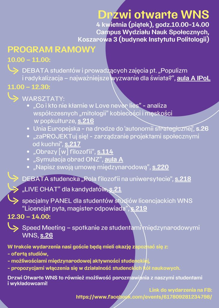 program wydarzenia